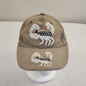 Mens Vintage Scorpion Baseball Cap. Size OS